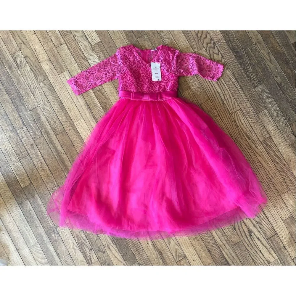 Ibtom Castle Pink Princess Dress 6 New